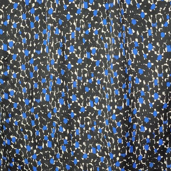 Talbots Blue and Black Sleeveless Blouse Size Small Black and Blue Print Top - Picture 3 of 6